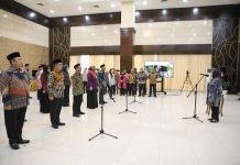 Deputi AA Lantik 24 Pejabat Fungsional Dan Pejabat Struktural Di Lingkungan Kemensetneg