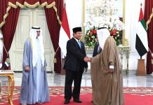 Presiden Prabowo Subianto Terima Kunjungan Utusan Khusus Persatuan Emirat Arab Dan Mesir Di Istana Merdeka