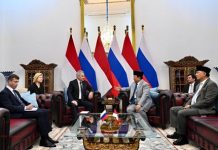 Presiden Prabowo Subianto Terima Kunjungan Kehormatan Sekretaris Dewan Keamanan Federasi Rusia Di Istana Merdeka