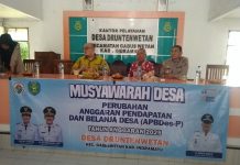Pemdes Drunten Wetan Musyawarah Bahas Perubahan APBD Desa Untuk Pembangunan TA 2025