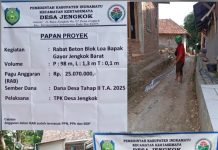 Pembangunan Pengerasan Jalan Rabat Beton Blok Jengkok Barat Kertasemaya