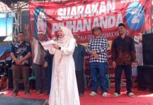 Ribuan Massa Hadiri Kampanye Calon Kepala Desa Jayamulya Tati Sumiyati Nomor 2
