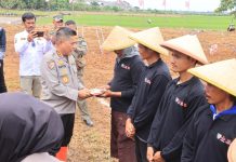 Kabaharkam Polri Komjen Pol Karyoto Pimpin Tanam Jagung Di Indramayu