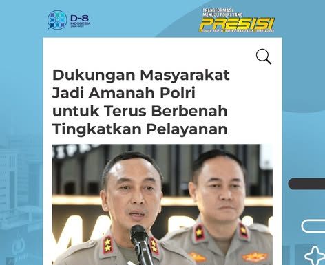 Kadiv Humas Polri Irjen Pol Dr Sandi Nugroho Dukungan Masyarakat Jadikan Dasar Perbaikan Kinerja