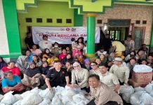HUT Gerindra Ke-18 : Legislator H Jefry Ramdhani Turun Ke Pamanukan Menyapa Warga Di Tengah Sisa Banjir