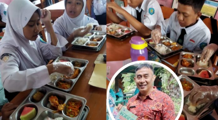 LUAR BIASA TERBUKTI: Siswa SMP Negeri Unggulan Sindang Antusias Adanya Program Makan Bergizi Gratis (MBG) Menunya Sehat