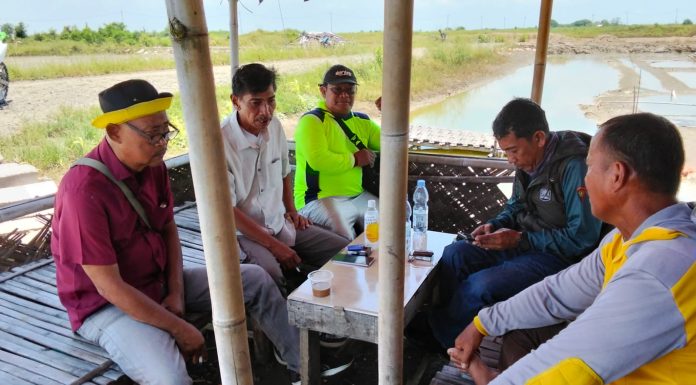Penggarap Protes Luas 280 Hektar Lahan Petani Garam Kecamatan Losarang Indramayu Di Patok Oleh KKP Dan Kehutanan
