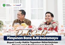 Pisah Sambut Pimpinan Bank BJB Indramayu Bangun Sinergi Pembangunan Ekonomi Daerah