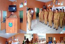 Pemdes Rancasari Bangodua Lantik Sumpah Jabatan Delapan Perangkat Desa