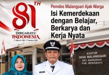 Pemerintah Desa Malangsari Kecamatan Bangodua Semangat Kemerdekaan HUT RI 81 Tahun