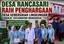 Pemerintah Desa Rancasari Kecamatan Bangodua Kabupaten Indramayu Meraih Piagam Penghargaan Sebagai Desa Kebersihan Lingkungan Tingkat Kecamatan Bangodua
